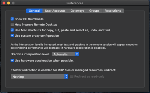unable to connect to remote pc microsoft remote desktop mac